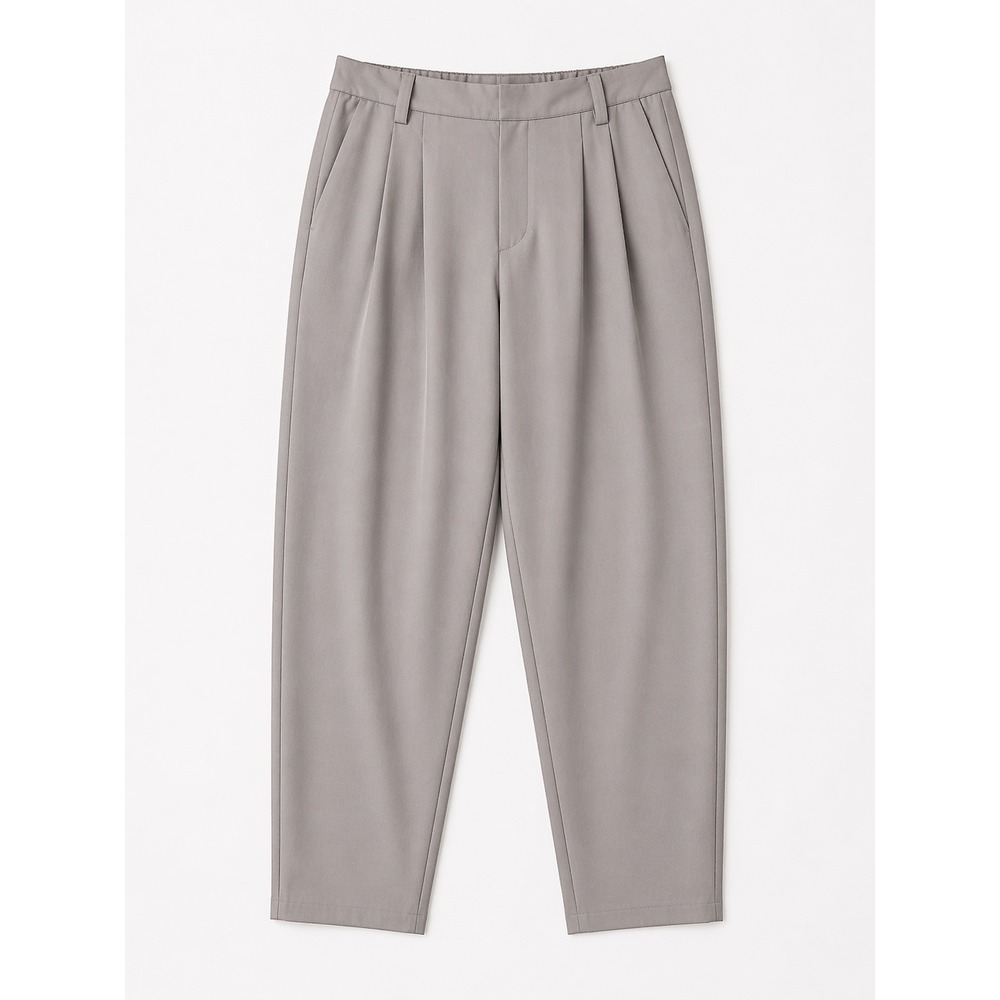 Halara Gray Pleated Tapered Trousers Pants Small Regular NWT Minimalist